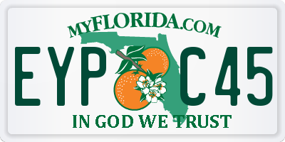 FL license plate EYPC45