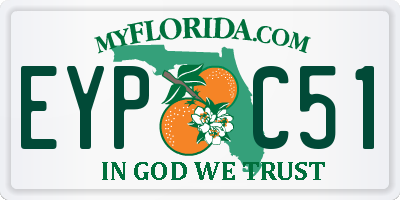 FL license plate EYPC51