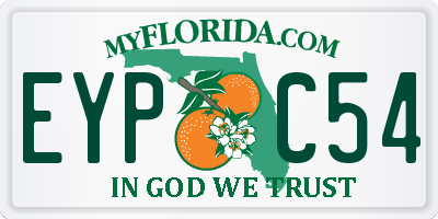 FL license plate EYPC54