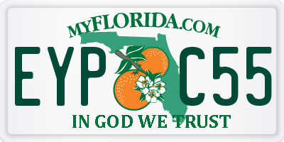FL license plate EYPC55