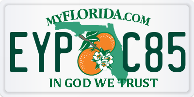 FL license plate EYPC85