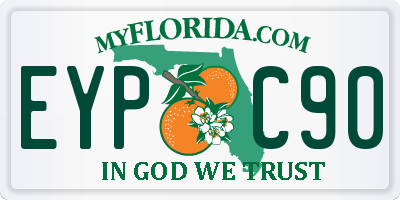FL license plate EYPC90