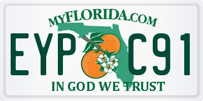 FL license plate EYPC91