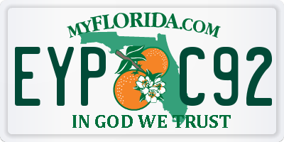 FL license plate EYPC92