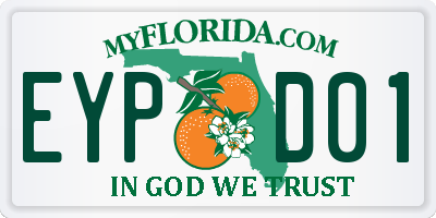 FL license plate EYPD01