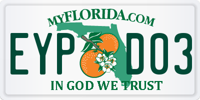 FL license plate EYPD03