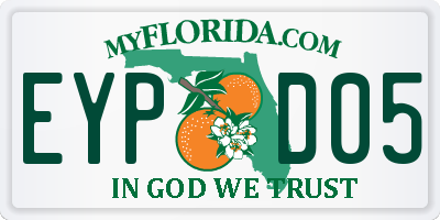 FL license plate EYPD05