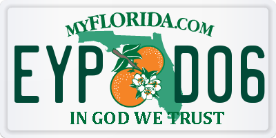 FL license plate EYPD06