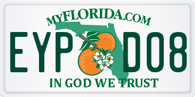 FL license plate EYPD08