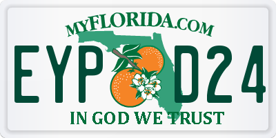 FL license plate EYPD24