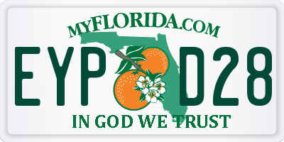 FL license plate EYPD28