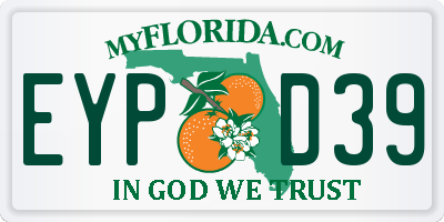 FL license plate EYPD39