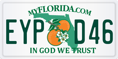 FL license plate EYPD46