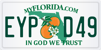 FL license plate EYPD49