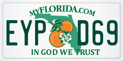 FL license plate EYPD69