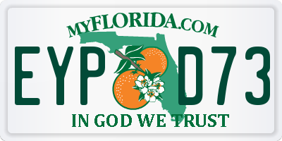 FL license plate EYPD73
