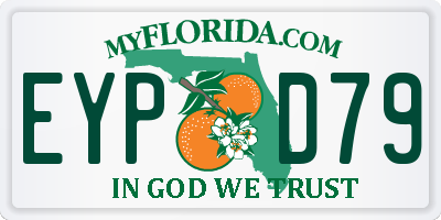 FL license plate EYPD79