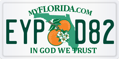 FL license plate EYPD82