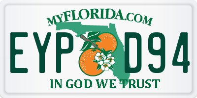 FL license plate EYPD94