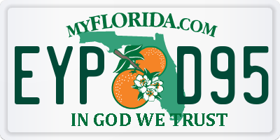 FL license plate EYPD95