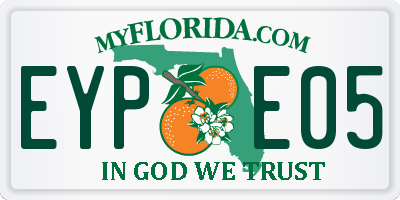 FL license plate EYPE05