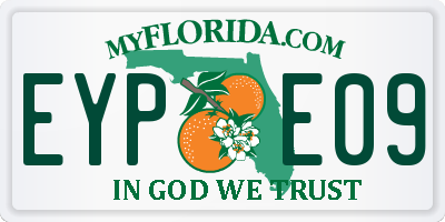 FL license plate EYPE09