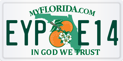 FL license plate EYPE14
