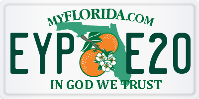 FL license plate EYPE20