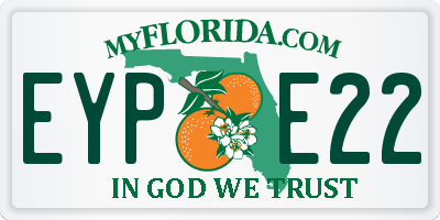 FL license plate EYPE22