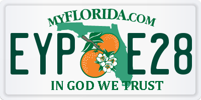 FL license plate EYPE28
