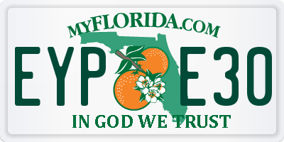 FL license plate EYPE30