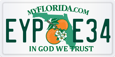 FL license plate EYPE34