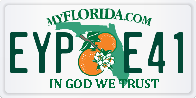 FL license plate EYPE41