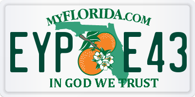 FL license plate EYPE43
