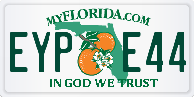 FL license plate EYPE44