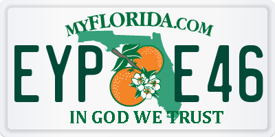 FL license plate EYPE46