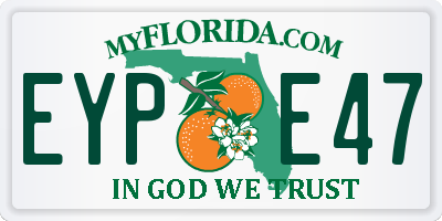 FL license plate EYPE47