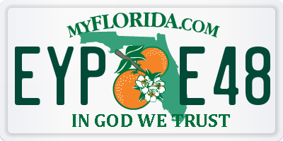 FL license plate EYPE48