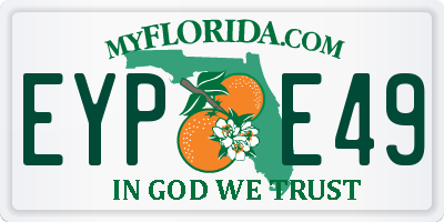 FL license plate EYPE49