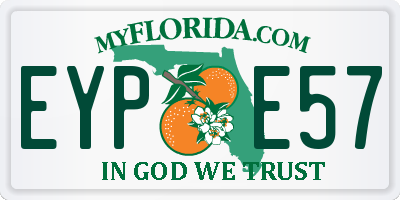 FL license plate EYPE57