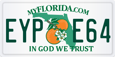 FL license plate EYPE64