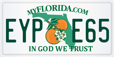 FL license plate EYPE65