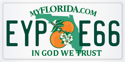 FL license plate EYPE66