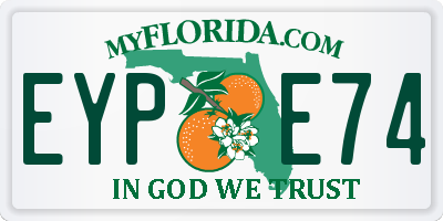 FL license plate EYPE74