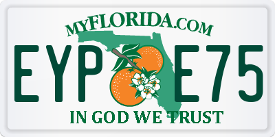 FL license plate EYPE75