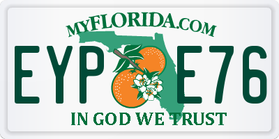 FL license plate EYPE76