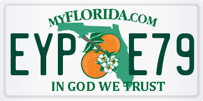 FL license plate EYPE79
