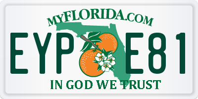 FL license plate EYPE81