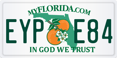 FL license plate EYPE84