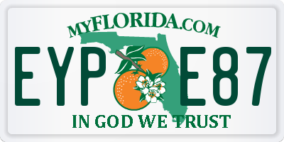 FL license plate EYPE87